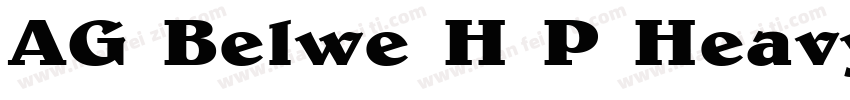 AG Belwe H P Heavy字体转换
